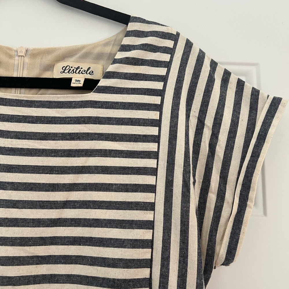 Listicle Striped Babydoll Dress - Picture 3 of 8